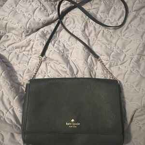 Kate Spade Black Leather Crossbody Bag